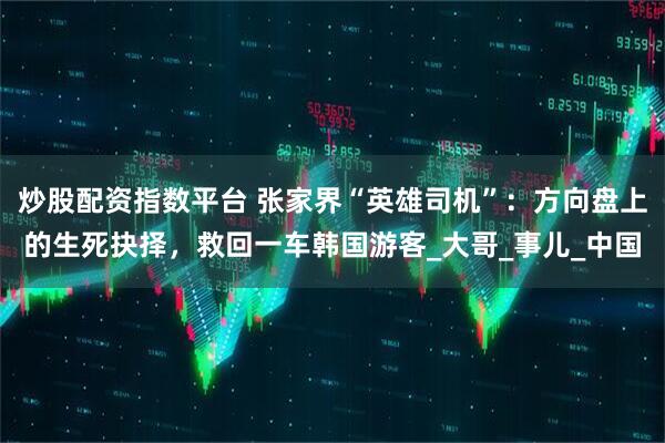 炒股配资指数平台 张家界“英雄司机”：方向盘上的生死抉择，救回一车韩国游客_大哥_事儿_中国